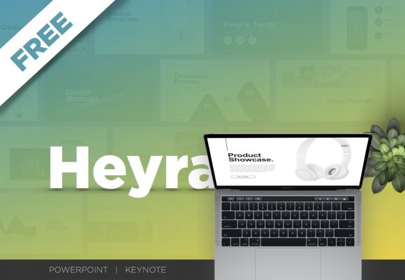 Free Heyra Powerpoint Keynote Presentation Design